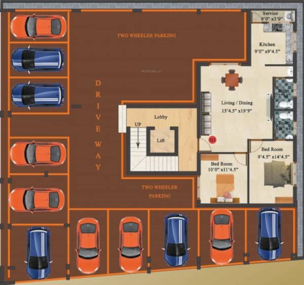  gokulam Cluster Plan for ground Floor