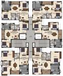  syndicate Block A & BCluster Plan from 1st to 4th Floor