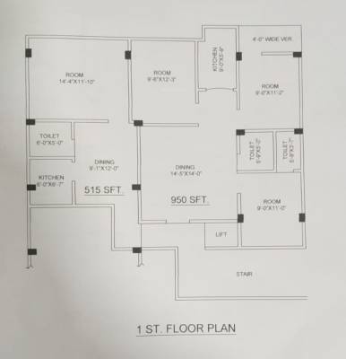  ritika-tower-9 Ritika Tower 9 Cluster Plan For 1st Floor