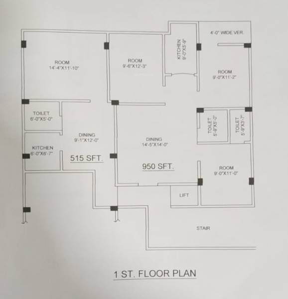  ritika-tower-9 Ritika Tower 9 Cluster Plan For 1st Floor