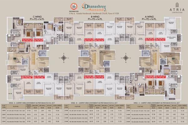  dhanashree-aanand-2 Wing A, B, C Typical Cluster Plan
