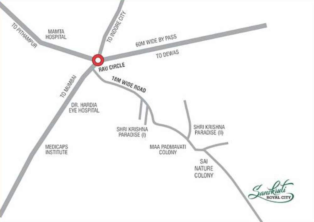  sanskruti royal city sector a Location Plan