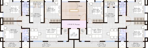  kalpak Kalpak Cluster Plan from 4th to 5th Floor