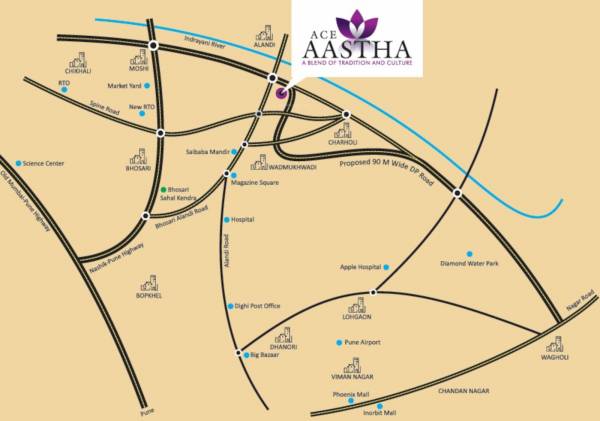  ace-aastha-building-c Location Plan