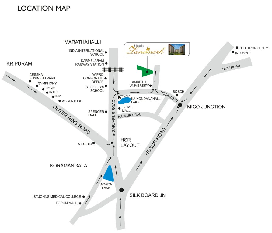  landmark apartments phase iii Location Plan