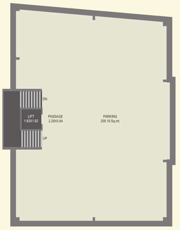  govardhan residency Tower B Cluster Plan For Ground Floor