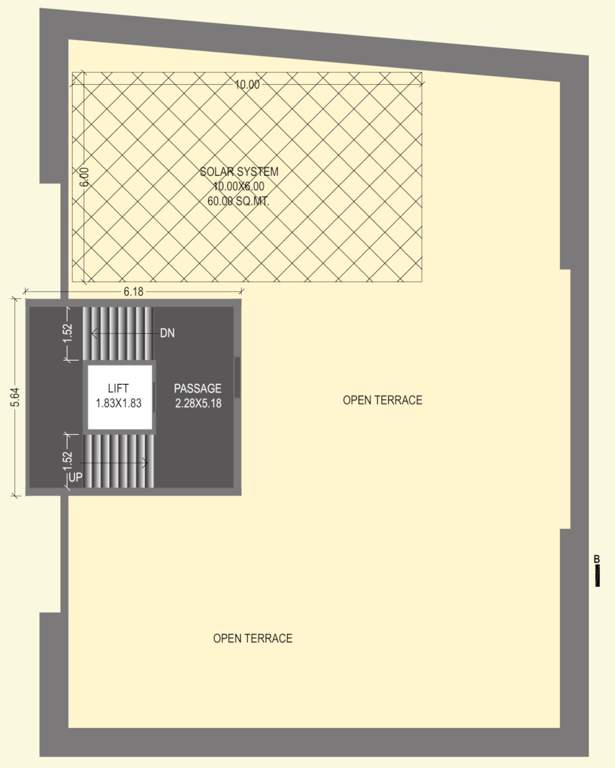  govardhan residency Tower B Terrace Cluster Plan