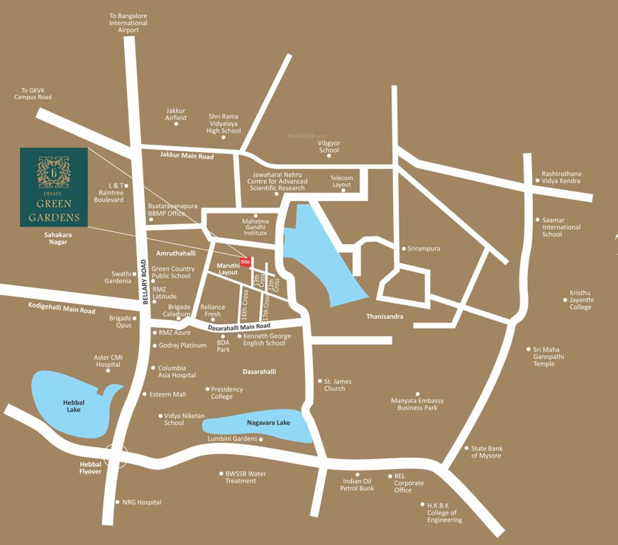  green gardens Location Plan