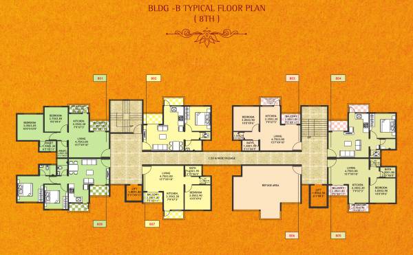  legacy Wing B Cluster Plan For 8th Floor