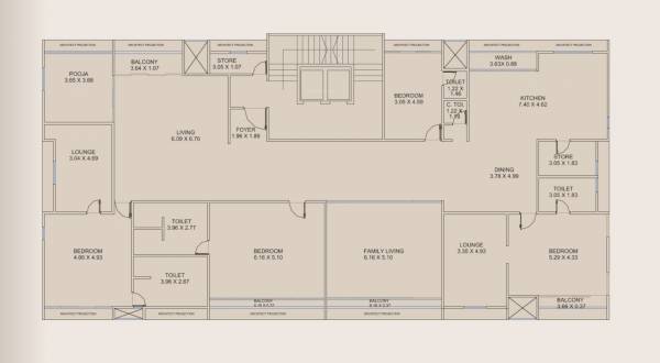  r-serenity R Serenity Cluster Plan for 6th Floor