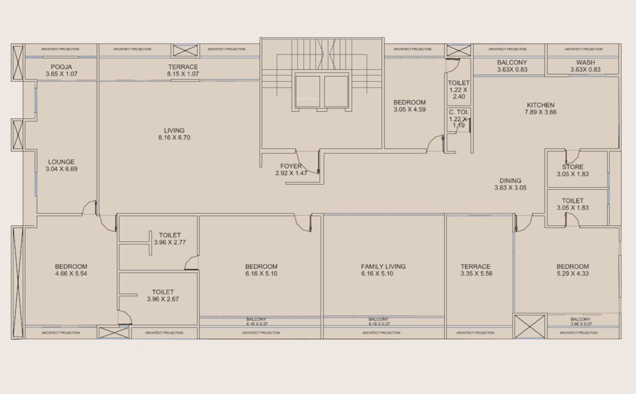  r serenity R Serenity Cluster Plan for 7th Floor