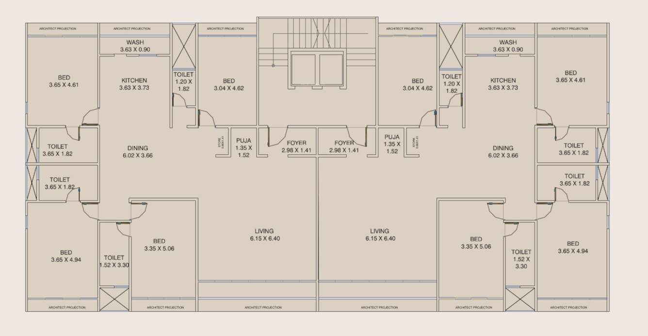  r serenity R Serenity Cluster Plan from 1st to 5th Floor