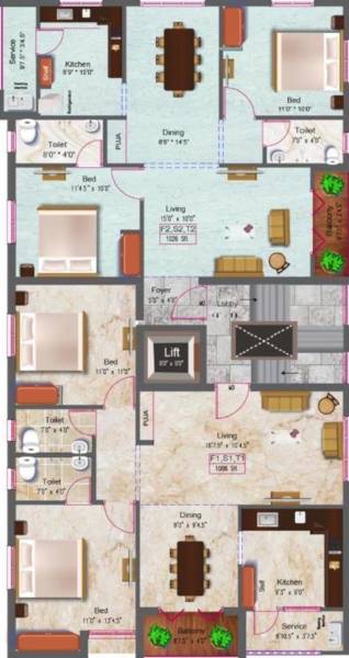  milano Milano Cluster Plan from 1st to 3rd Floor