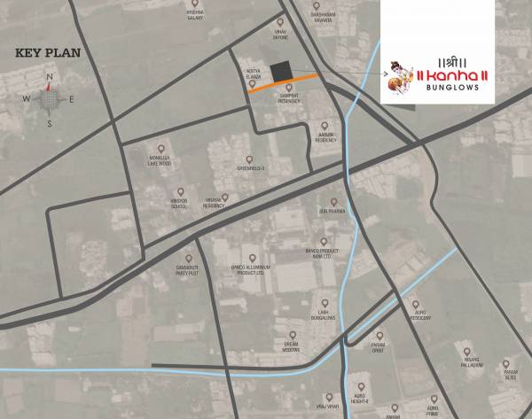  shree-kanha-bunglows Location Plan