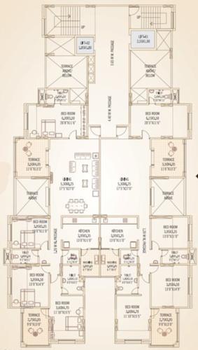  dwarka-sai-wonder-phase-2-g-wing G Wing Cluster Plan For 2nd Floor