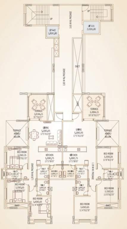  dwarka sai wonder phase 2 g wing G Wing Cluster Plan For 6th Floor