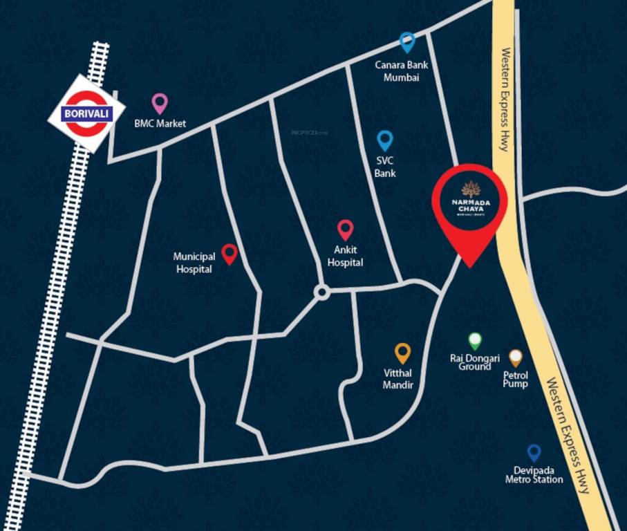  narmada chaya Location Plan