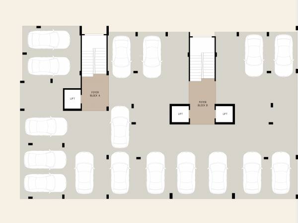  deeva-raji Block A & B Cluster Plan For Ground Floor
