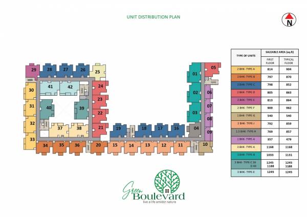  green-boulevard Green Boulevard Cluster Plan