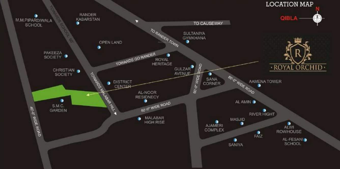  royal orchid Location Plan