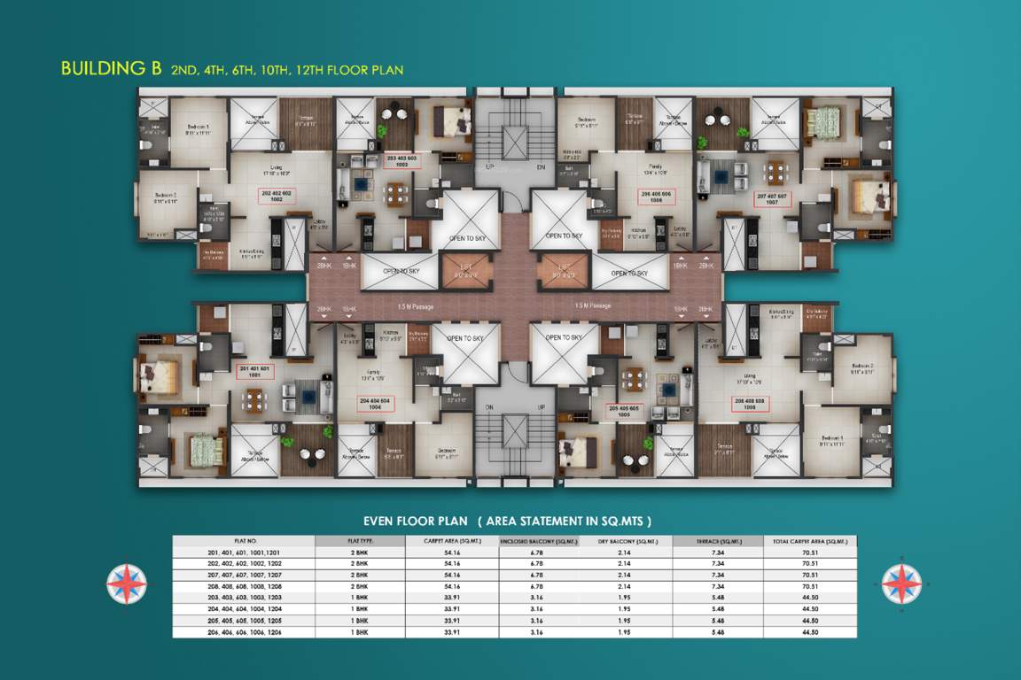  kanvas b building B Building Cluster Plan For Odd Floor