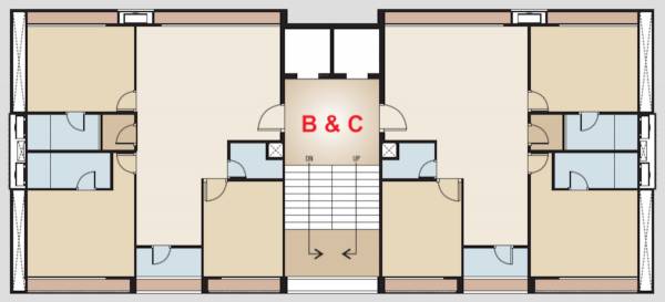 B And C Typical Cluster Plan rohra-eco B And C Typical Cluster Plan