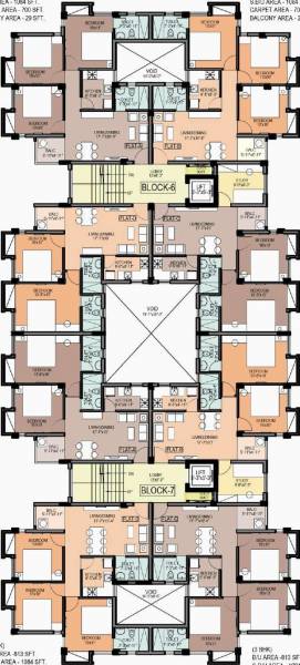  rohra-eco Block 1 To 7 Typical Cluster Plan