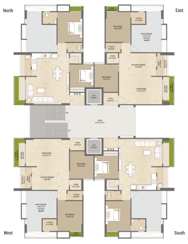  prince-palace Prince Palace Cluster Plan For 14th Floor