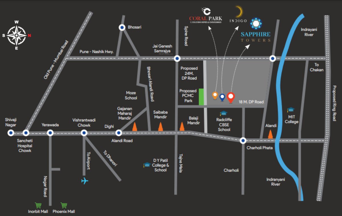  sapphire towers 2 Location Plan