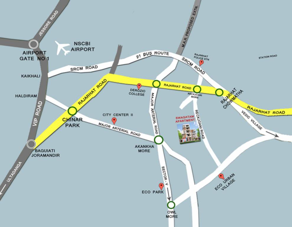  swagatam apartment Location Plan