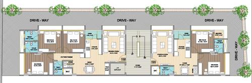  pramukh-avenue Pramukh Avenue Cluster Plan from 1st to 5th Floor
