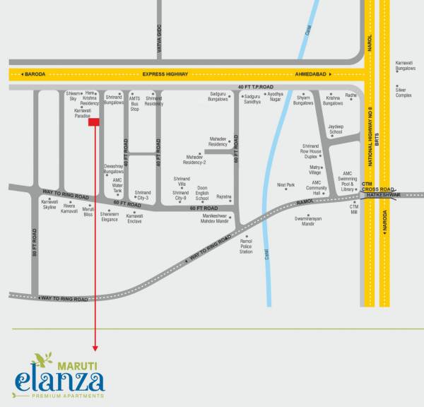  maruti-elanza Location Plan