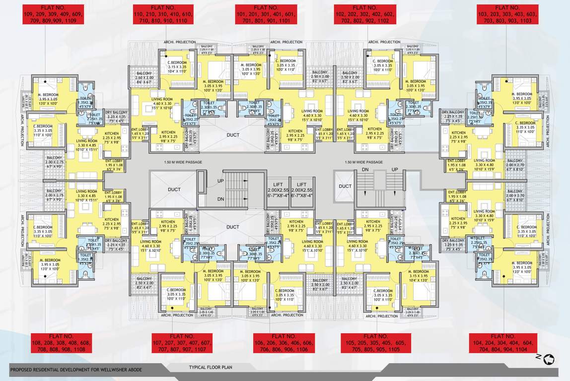  abode Abode Cluster Plan For Typical Floor