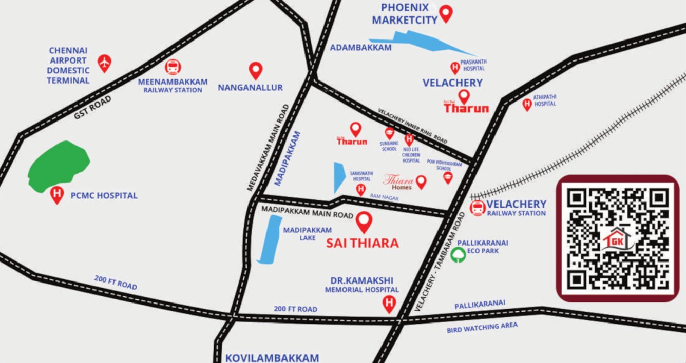  sri sai thiara Location Plan