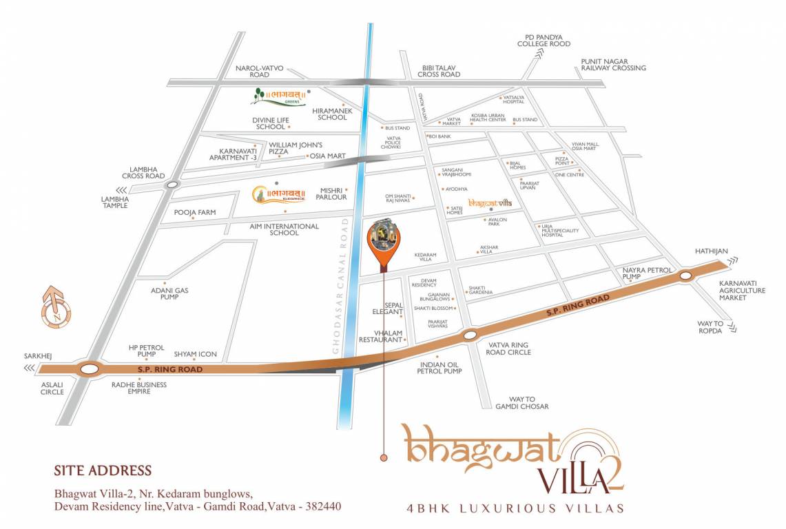  bhagwat villa 2 Location Plan