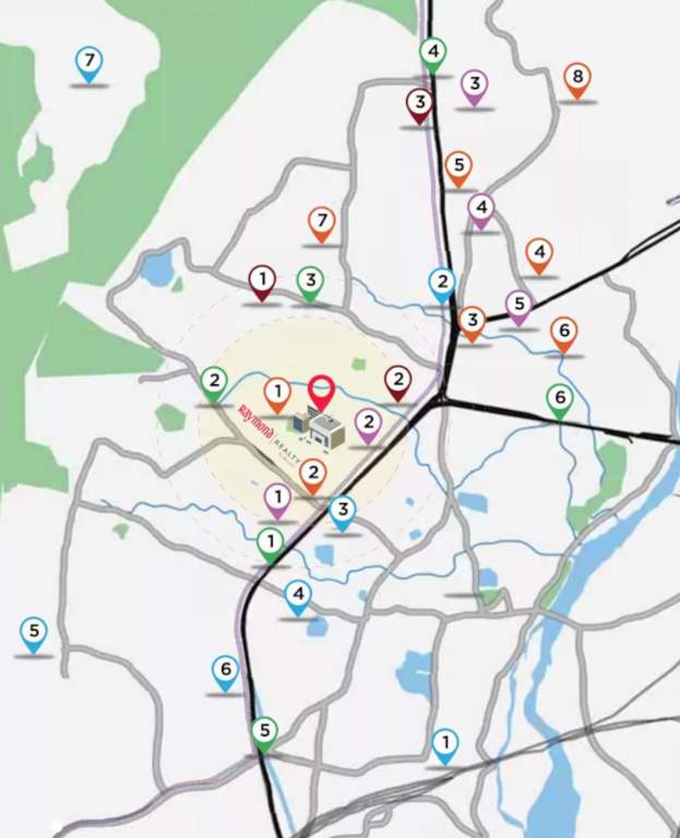 ten x habitat raymond realty tower f Location Plan