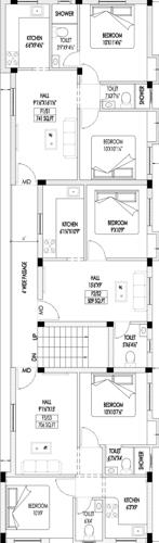  apurva Apurva Cluster Plan from 1st to 2nd Floor