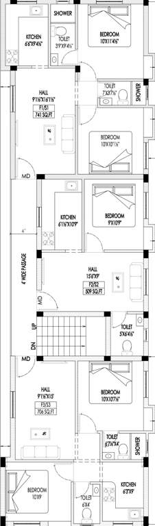  apurva Apurva Cluster Plan from 1st to 2nd Floor