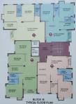  apartment Block - B Typical Cluster Plan