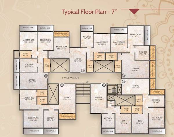  patels-sapphire Patels Sapphire Cluster Plan for 7th Floor