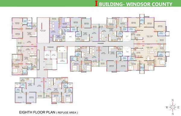  county-phase-iv-wing-i County Wing I Cluster Plan for 8th Floor