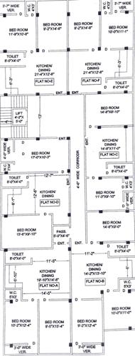  shitala-apartment Shitala Apartment Cluster Plan