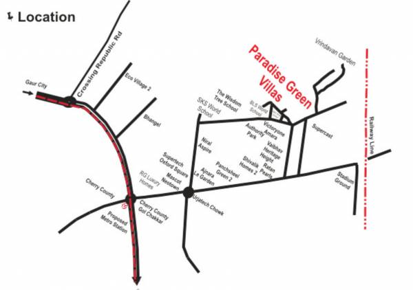  paradise-greens-villas Location Plan