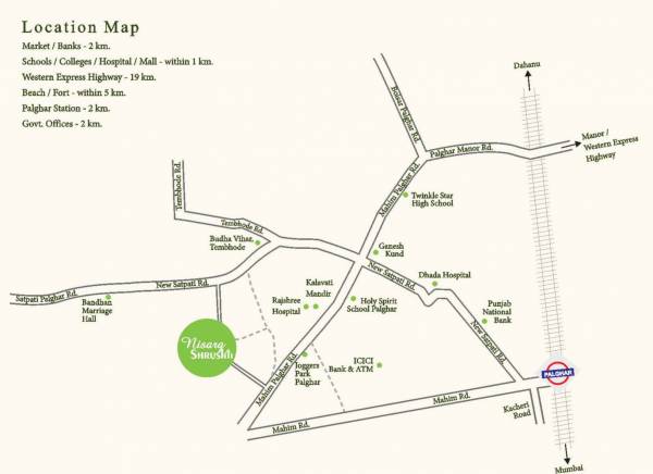 nisarg-shrushti Location Plan