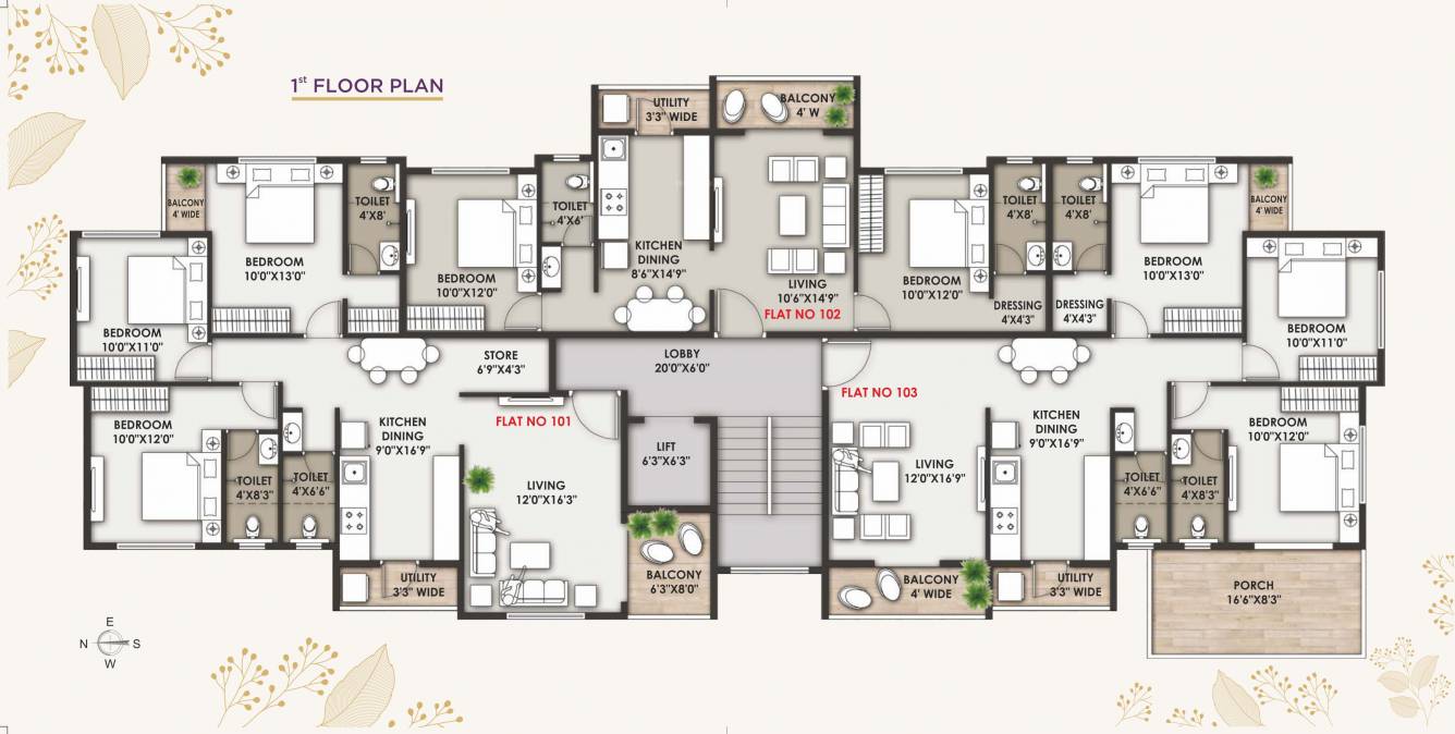  flora Daksh Flora Cluster Plan