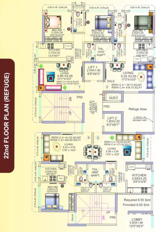 magathane press enclave chsl Magathane Press Enclave CHSL Cluster Plan For 22th Floor