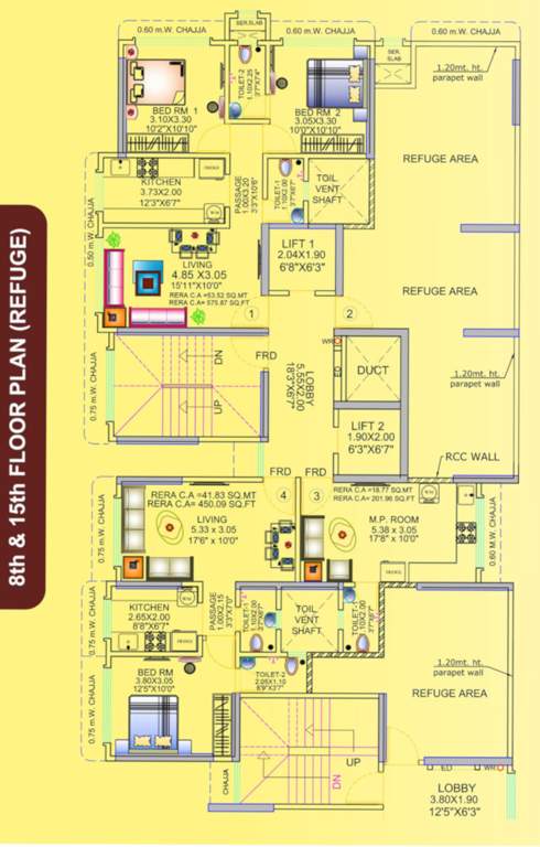  magathane press enclave chsl Magathane Press Enclave CHSL Cluster Plan For 8th & 15th Floor