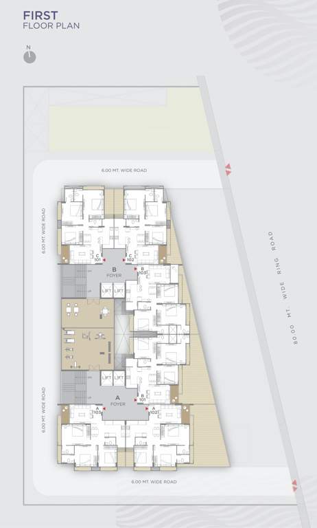  turquoise dreamz Turquoise Dreamz Cluster Plan for 1st Floor
