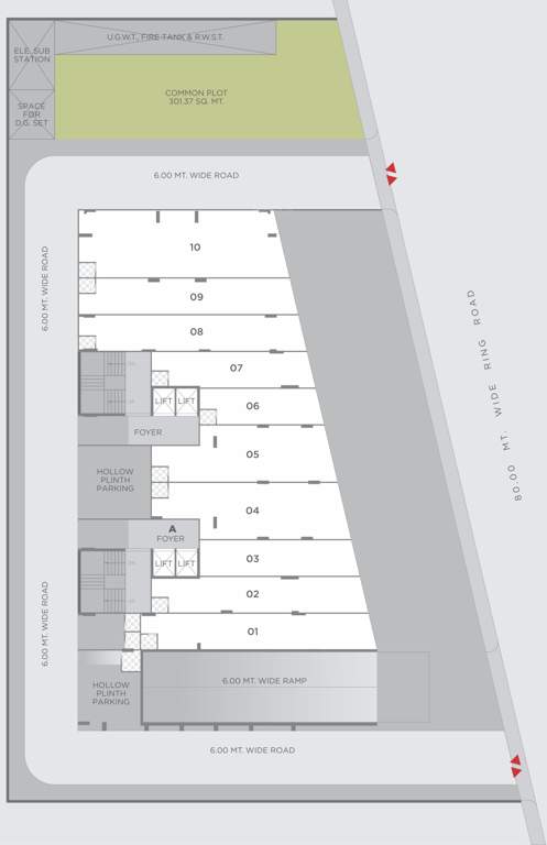  turquoise dreamz Turquoise Dreamz Cluster Plan For Ground Floor
