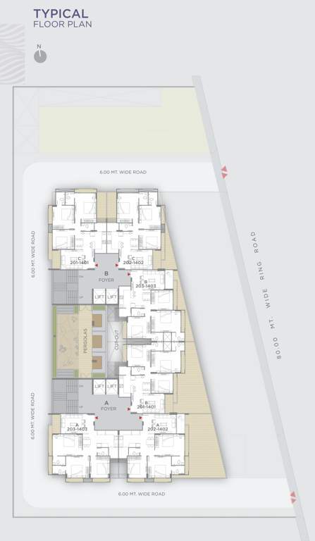  turquoise dreamz Turquoise Dreamz Cluster Plan For Typical Floor